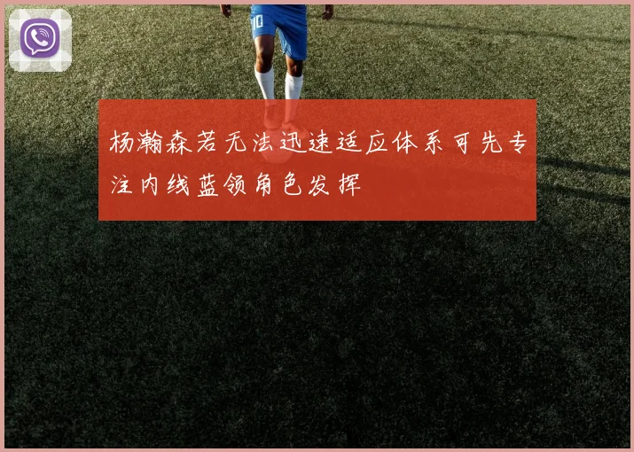 杨瀚森若无法迅速适应体系可先专注内线蓝领角色发挥